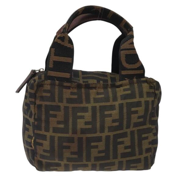 FENDI Zucca Canvas Mini Hand Bag Brown Brown - Picture 2 of 12